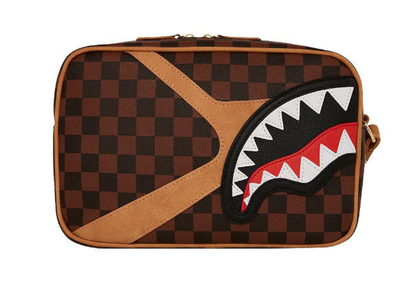 pochette sprayground hennyville toiletry brick 9107993NSZMARRONE SPRAYGROUND