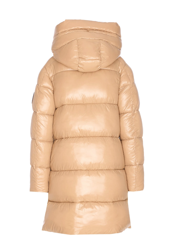 piumino lungo donna animal free isabel D45510WLOVE21 CAMMELLO SAVE THE DUCK