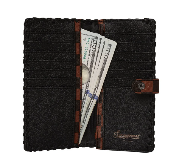 portafogli sprayground dose of check deux wallet 910W8021NSZNERO SPRAYGROUND