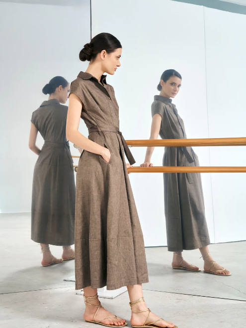 abito in lino viscosa ferrone S23XBFBALIZARCUOIO FERRONE