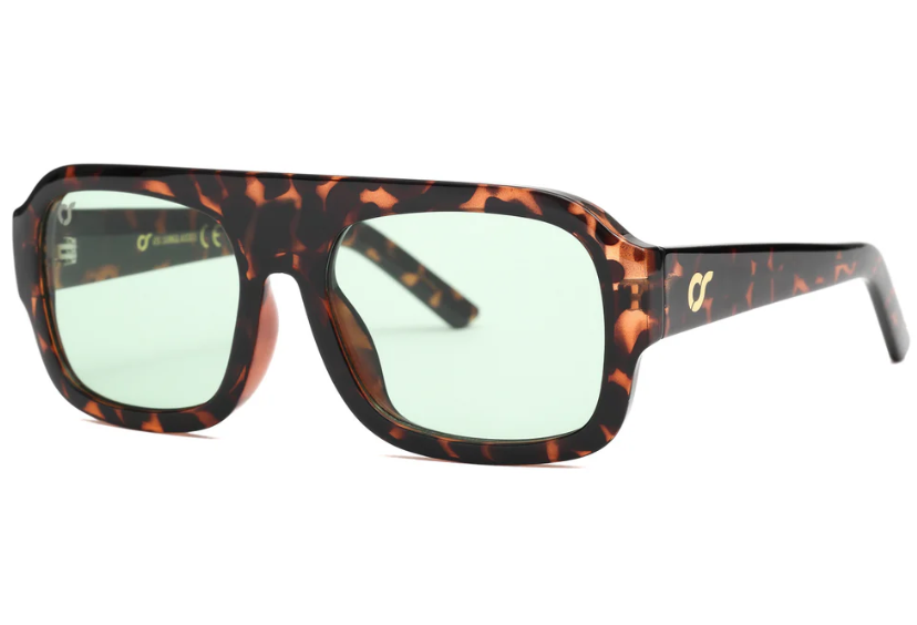 occhiali roma tartarugato verde os sunglasses 