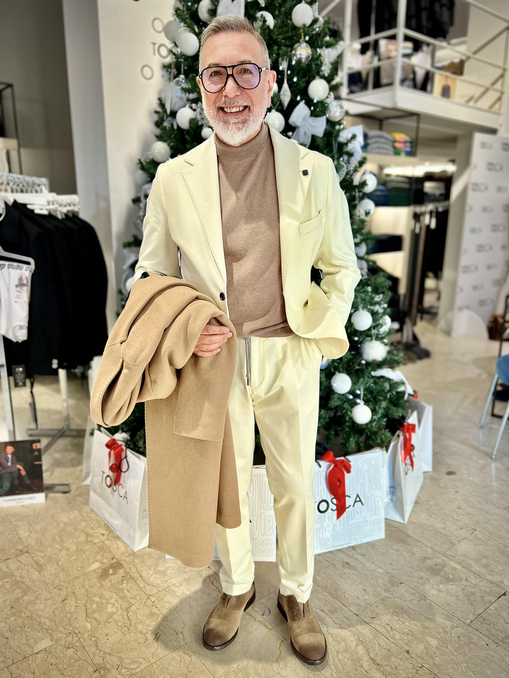 blazer man 45 il buon vino Outfit OF1F2W5G003AVORIO OUTFIT