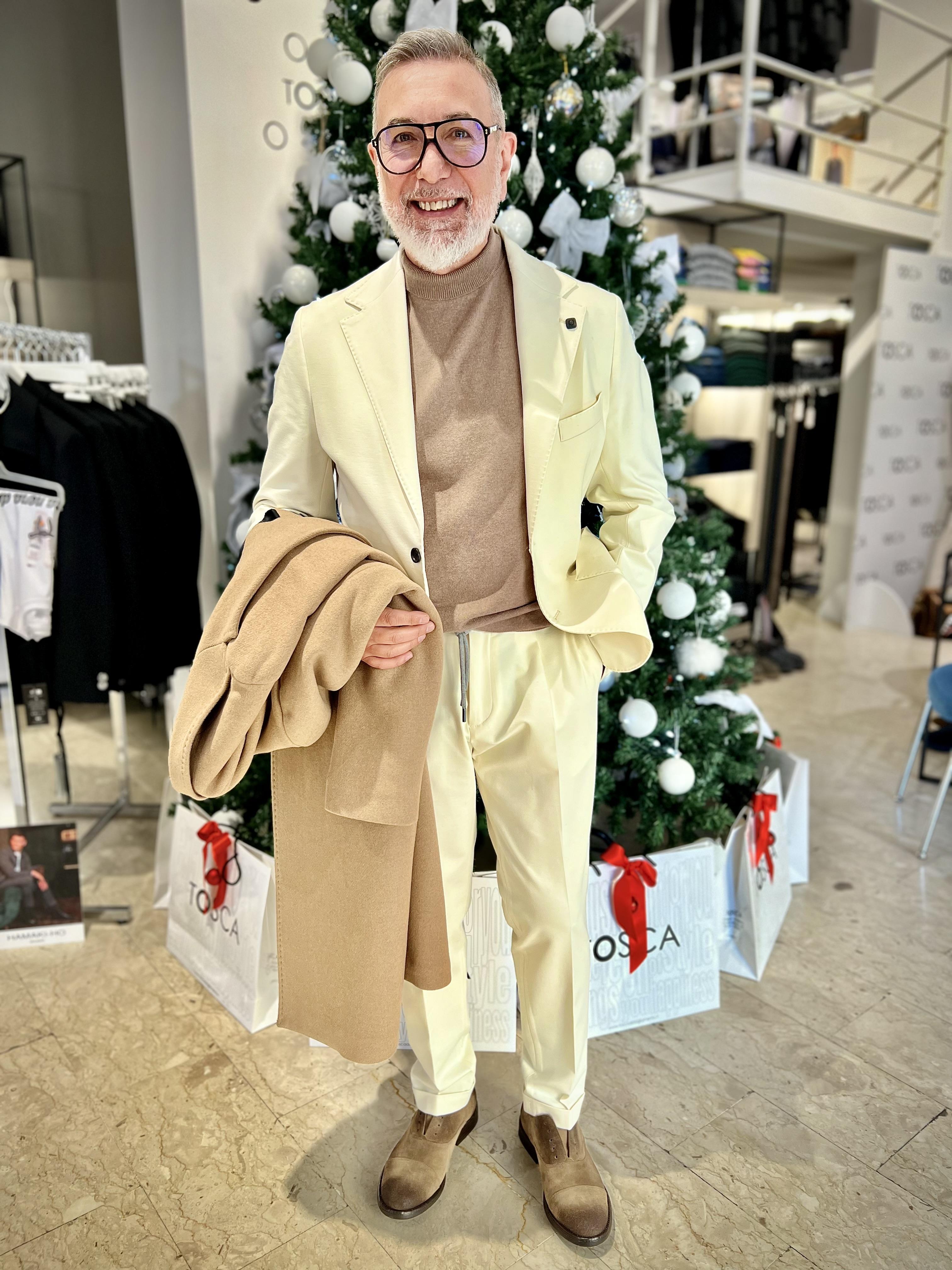 blazer man 45 il buon vino Outfit OF1F2W5G003AVORIO OUTFIT