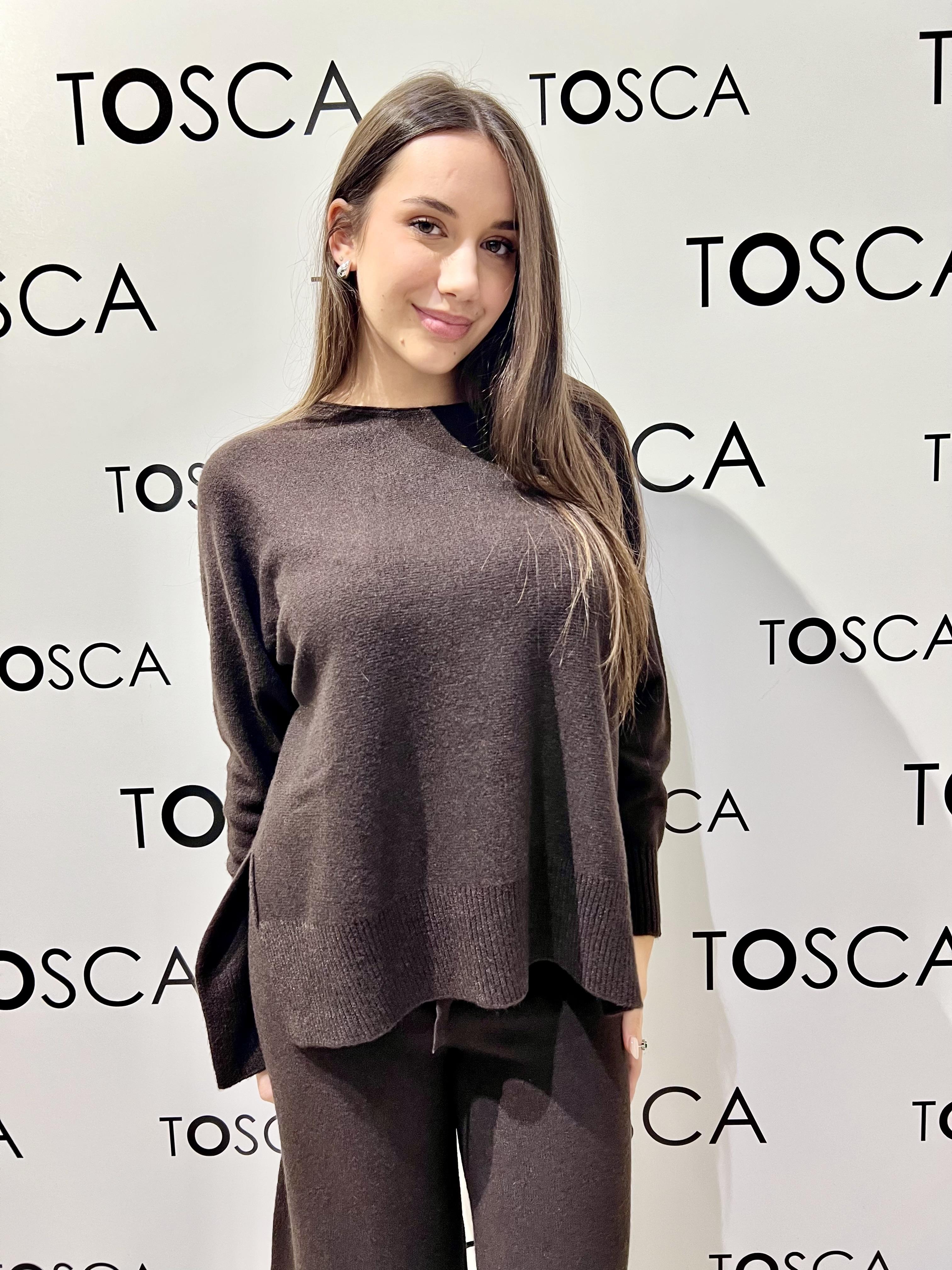 maglia abarca spacchi FA102NMORO KONTATTO