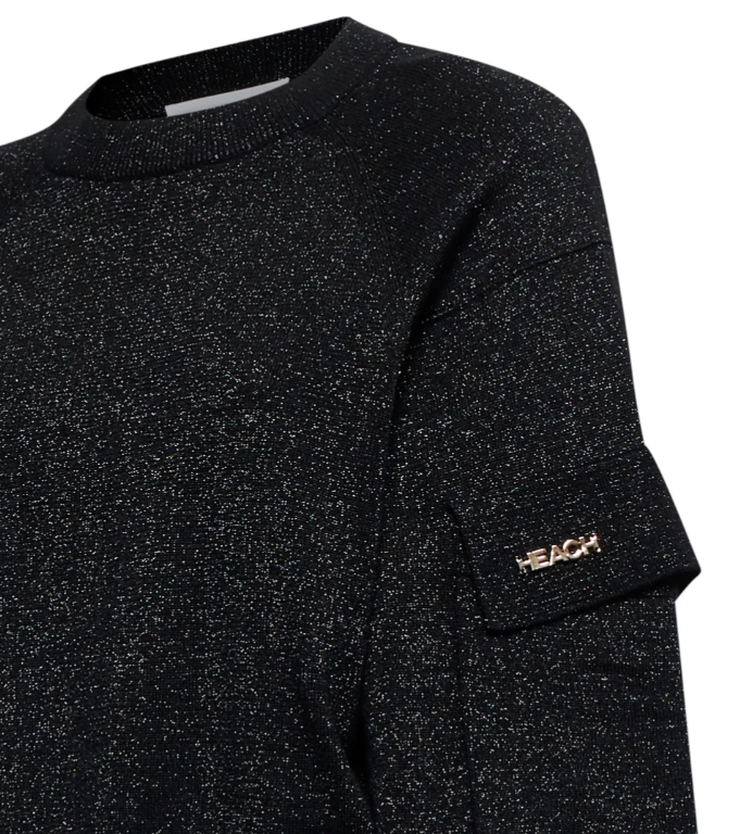 maglia nera con spalla bassa  silvian heach 