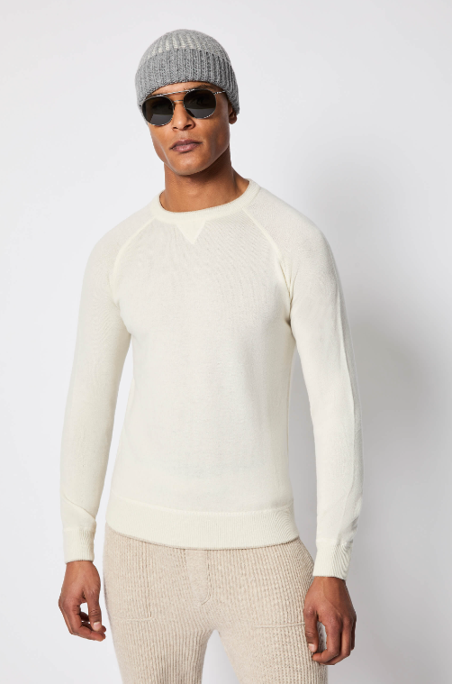 maglia girocollo in lana e cashmere lbm 1911 6363AVORIO LBM 1911