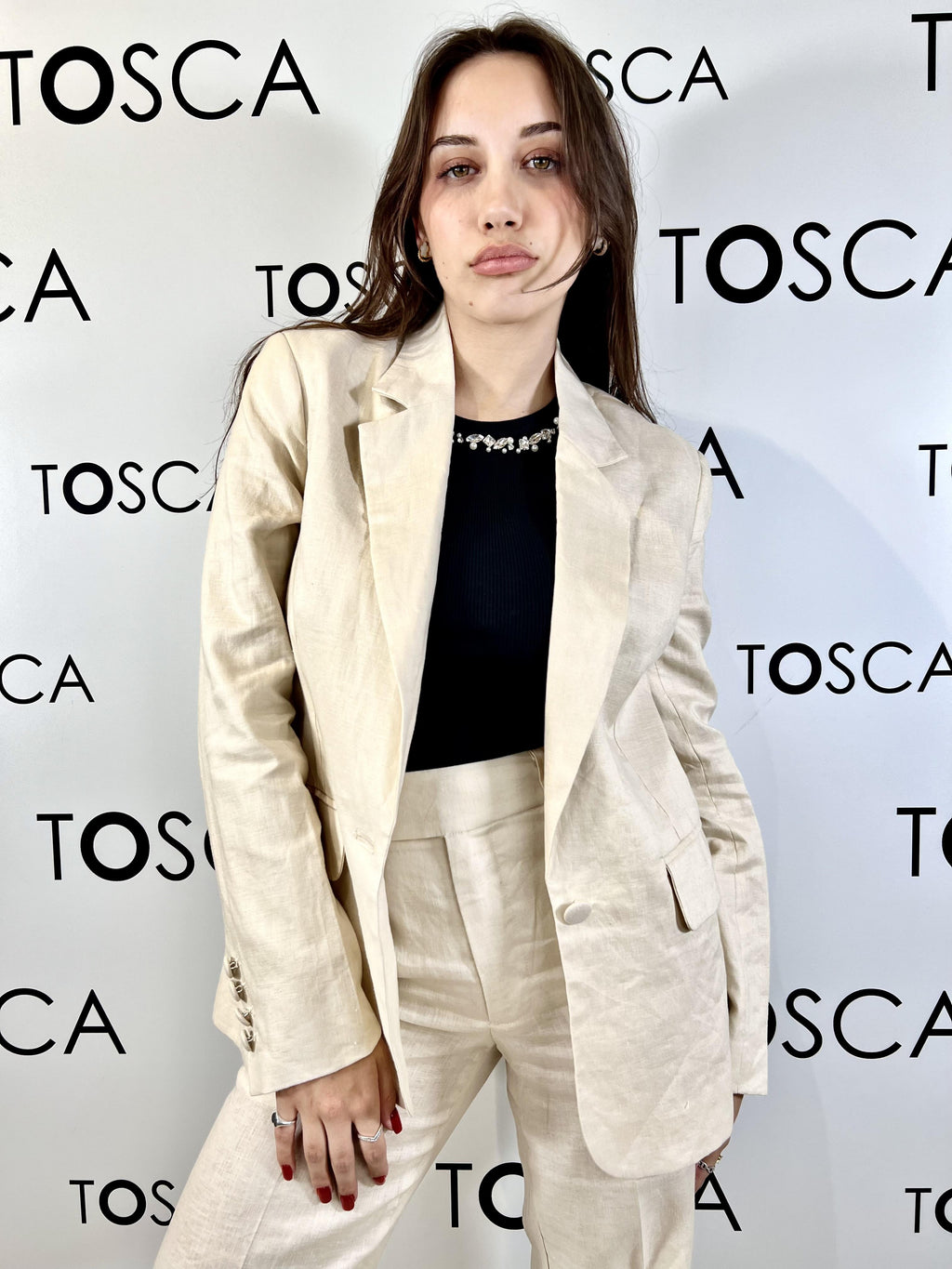 giacca con revers classici e linee essenziali silvian heach 