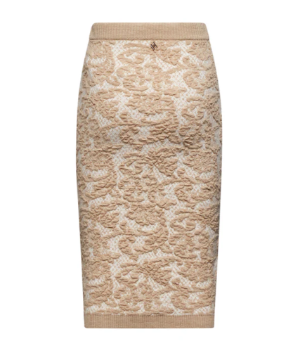 gonna tubino con motivo decorativo silvian heach GPA25215GOBEIGE SILVIAN HEACH