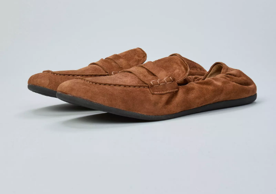 mocassini in camoscio con elastico dietro AT340CAMMELLO OVYÈ