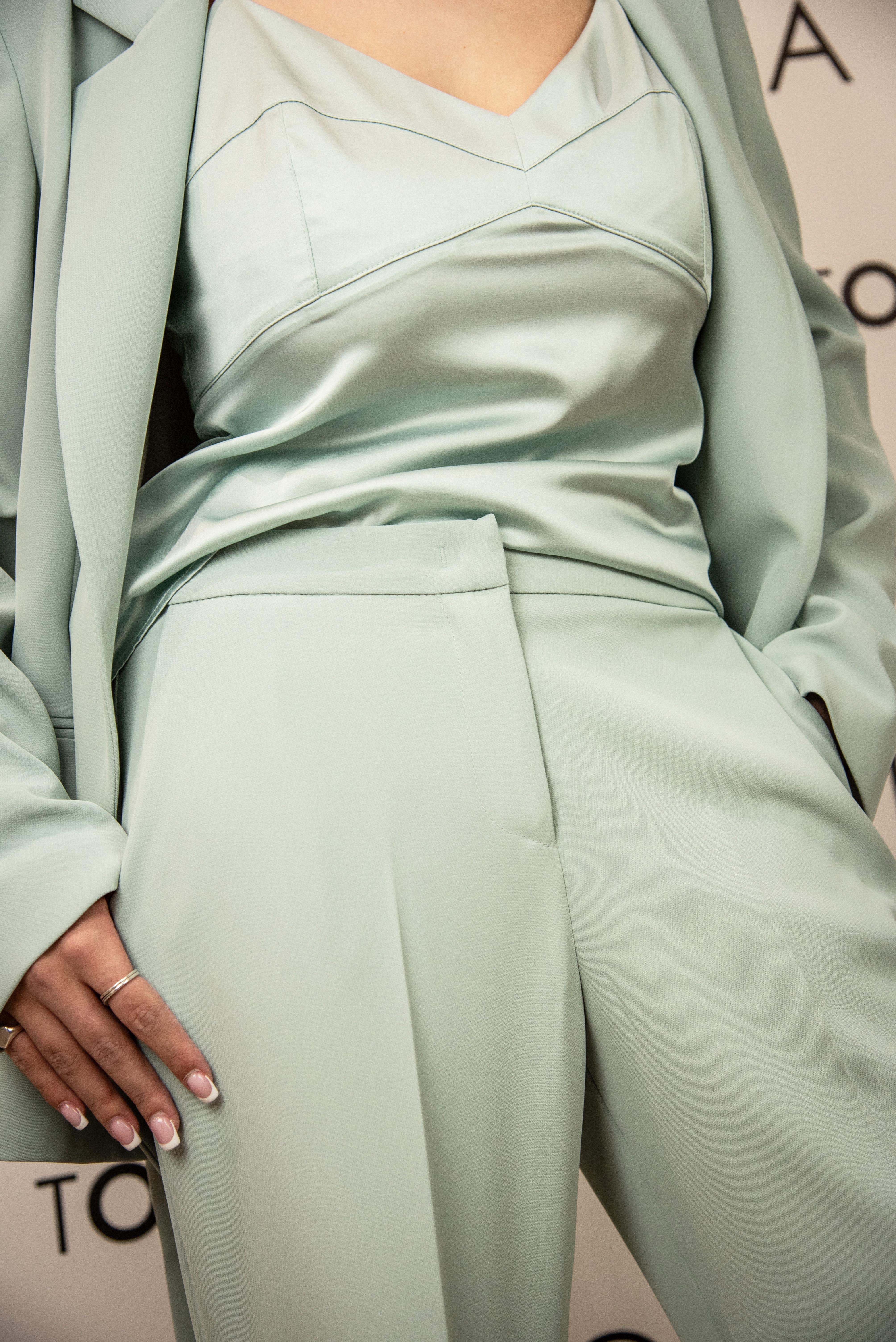 pantalone con cinturino in cady S25XBFRINGANICE FERRONE