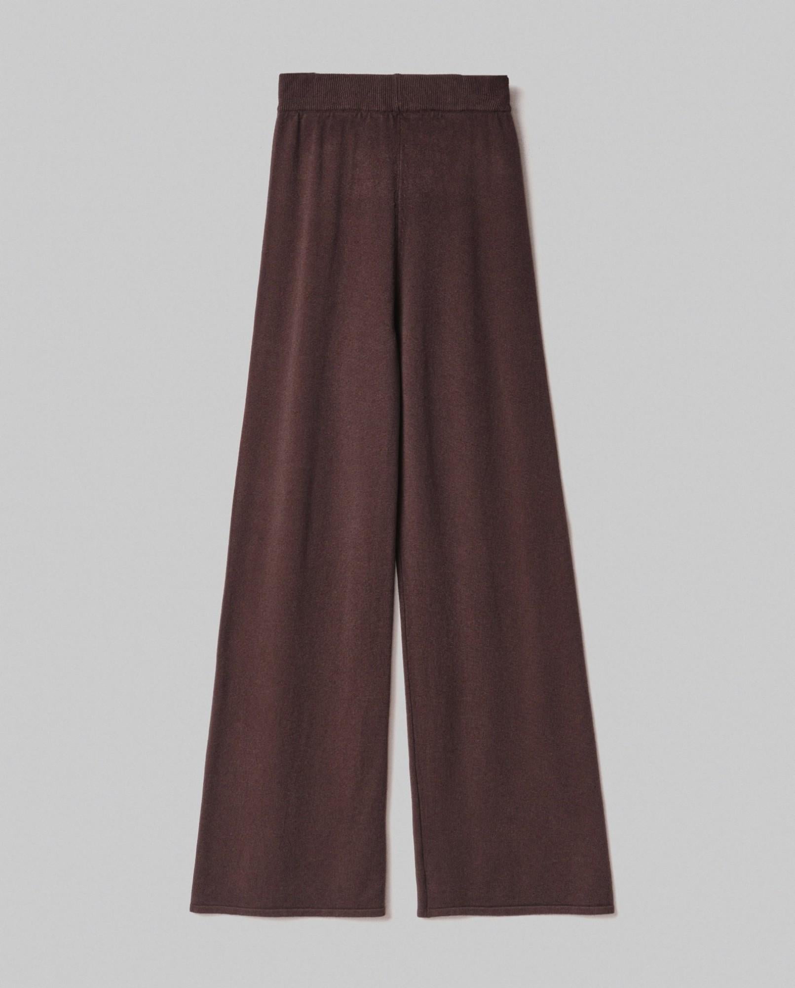 pantalone in maglia a palazzo con nervature hinnominate 