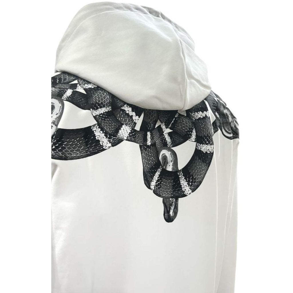 hoodie mant stampa serpenti F5CAMASH042CREMA COUNTY OF MILAN MARCELO BURLON