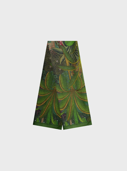 foulard quadrato in seta stampato var2 A3XBFFAZILVAR2 FERRONE