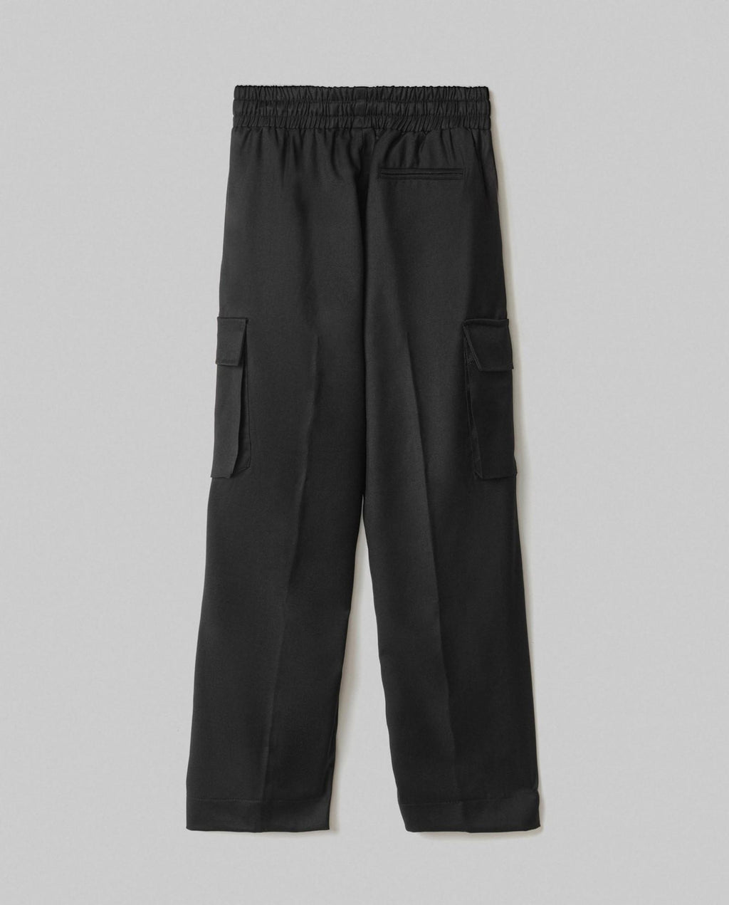 pantalone in twill con tasconi laterali nero hinnominate 