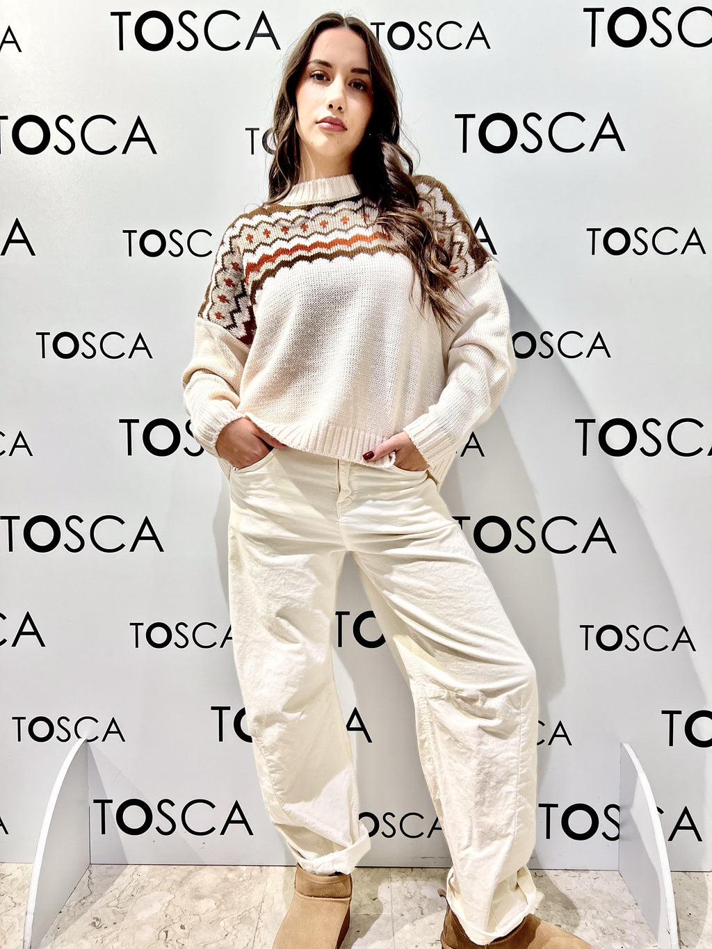 pantaloni in velluto liscio haveone PFW-P270AVORIO HAVEONE
