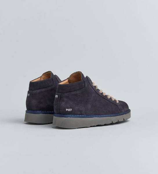 polacchino p007 uomo in nabuck foderato in microfibra blu space P007 ANKLE BOOT NUBUCKSPACE BLUE PANCHIC