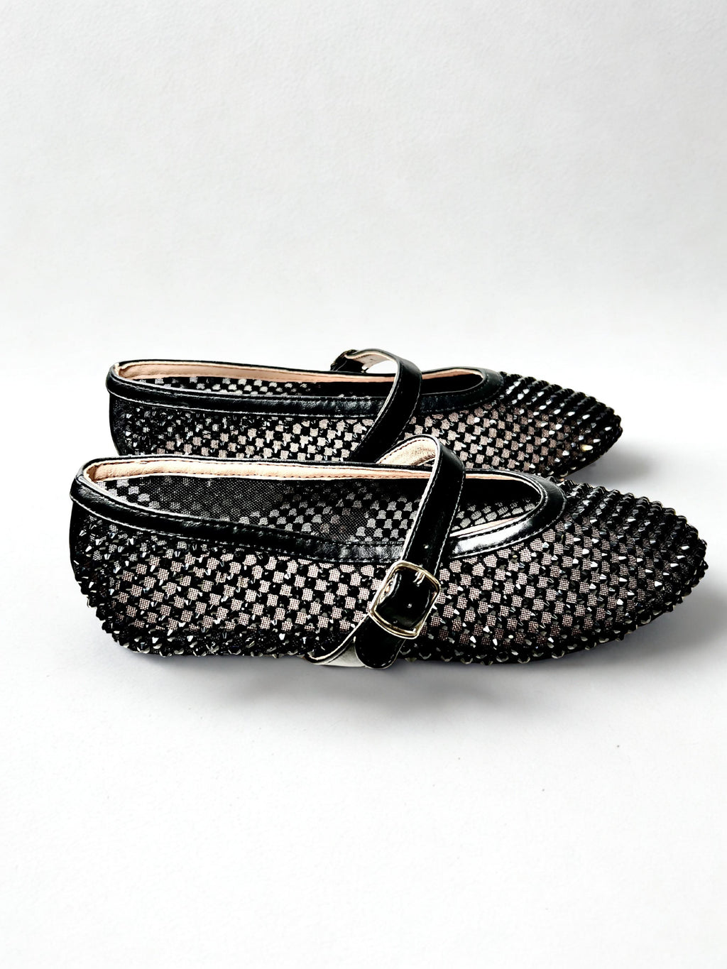 ballerine con strass GD398NERO OVYÈ