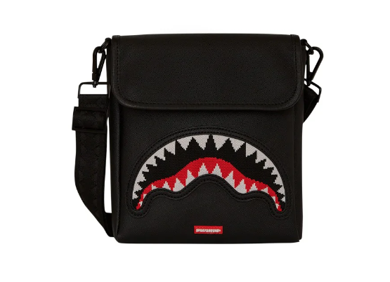 tracolla sprayground fly knit mouth messenger sling 910B8026NSZNERO SPRAYGROUND