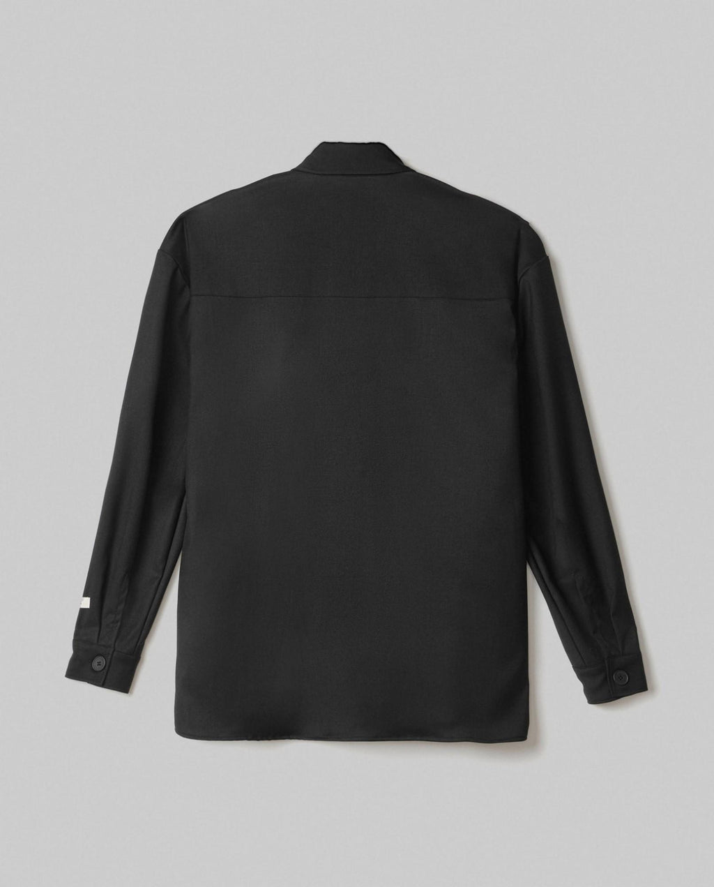 camicia in twill con tasche sul davanti nero hinnominate 