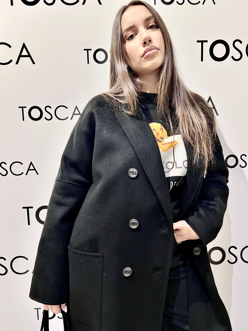 cappotto doppipetto TF0001NERO VICOLO