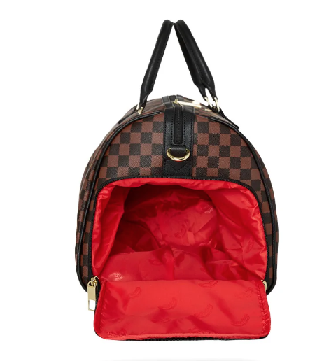 borsone sprayground sawtooth shark in paris duffle 910D7836NSZMARRONE SPRAYGROUND