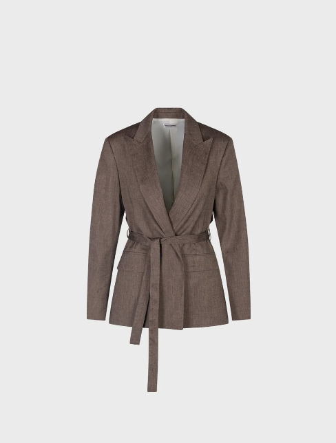 giacca in lino viscosa melange ferrone S23XBFBALCANICOCUOIO FERRONE