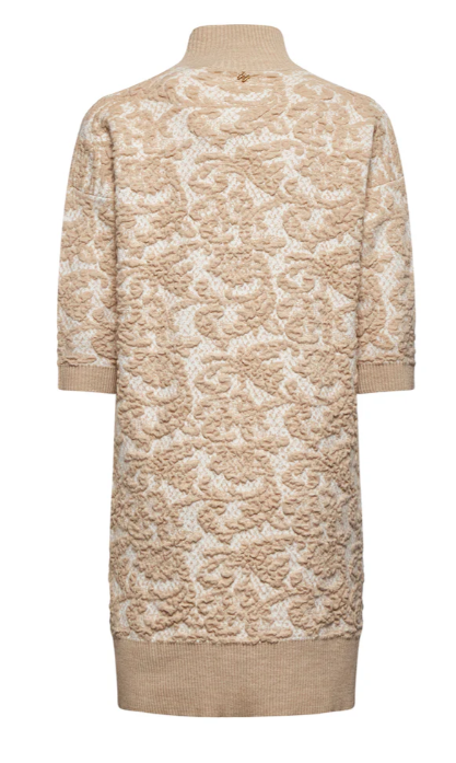 abito collo alto con maniche corte  silvian heach GPA25273VEBEIGE SILVIAN HEACH