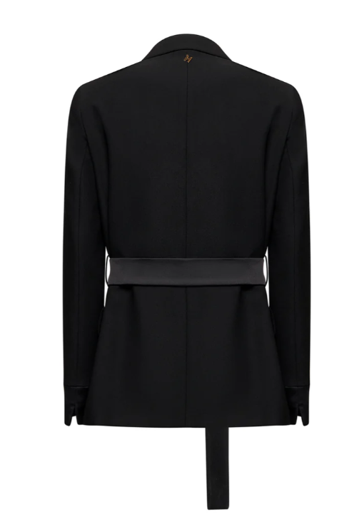 blazer con cintura  silvian heach GPA25307GCNERO SILVIAN HEACH