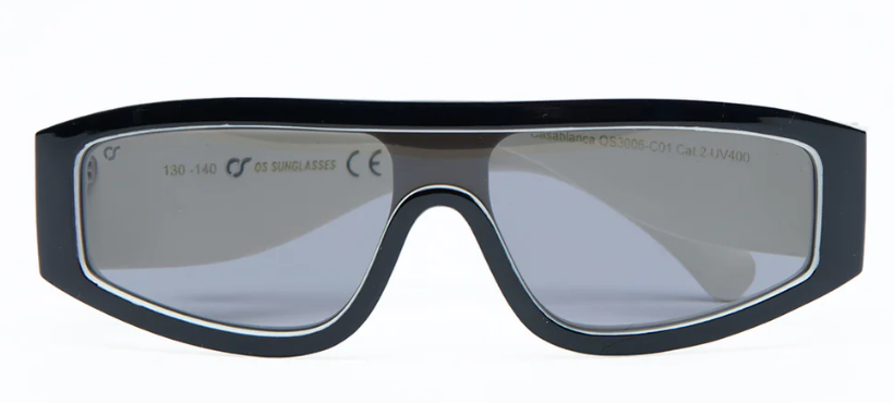 occhiali casablanca nero os sunglasses 