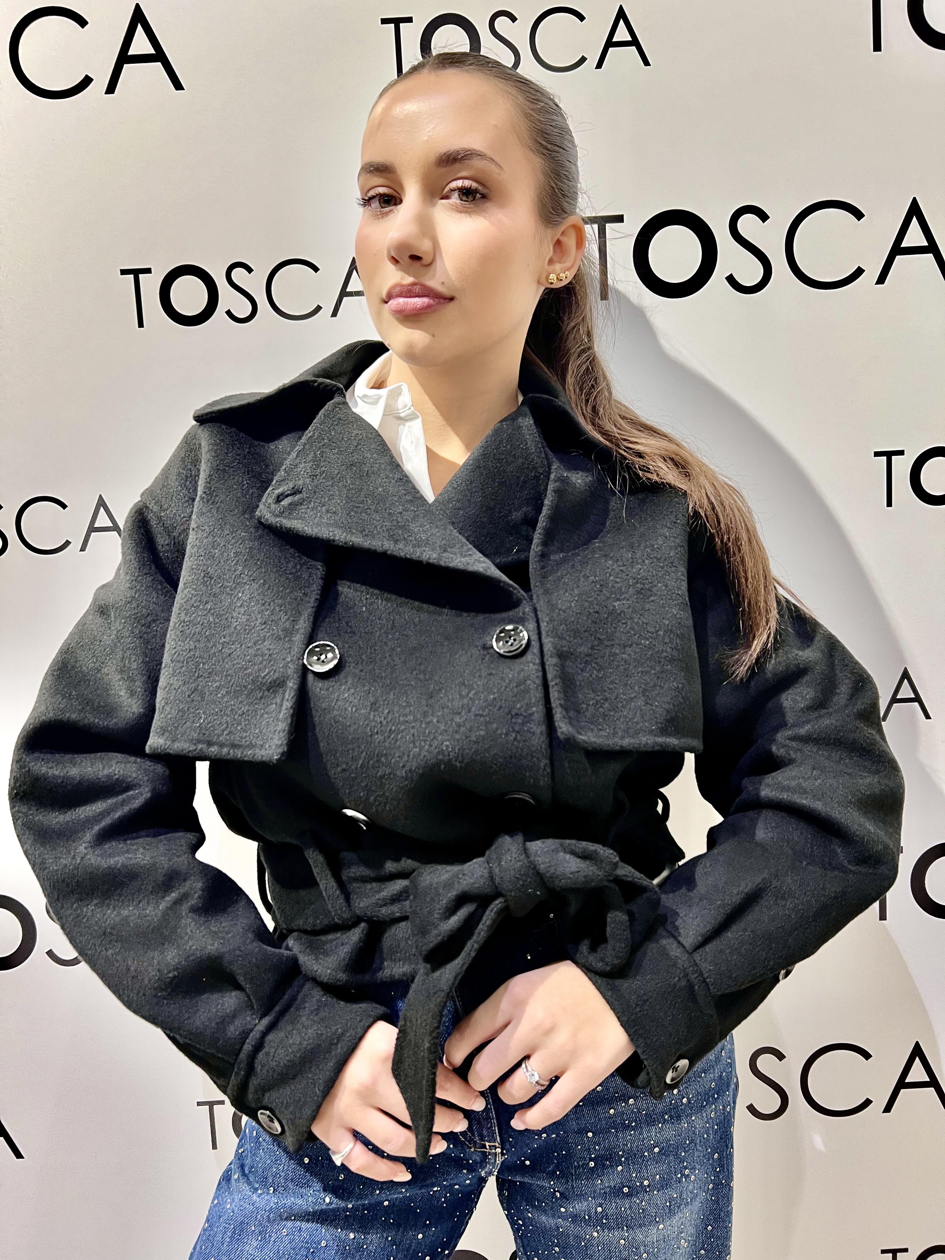 giubbotto in panno silvian heach GPA25163NERO SILVIAN HEACH