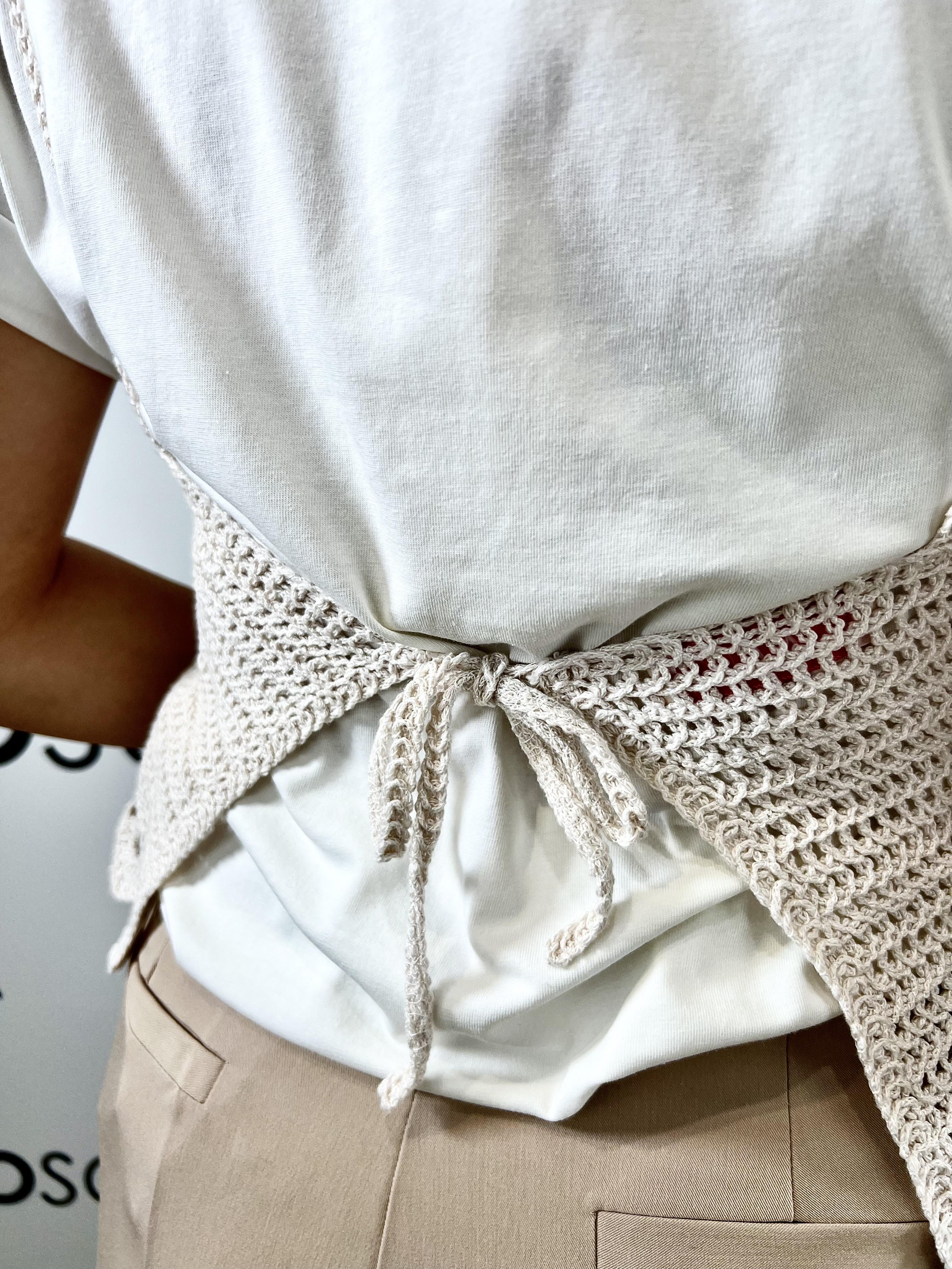 t-shirt con bra crochet  kontatto 