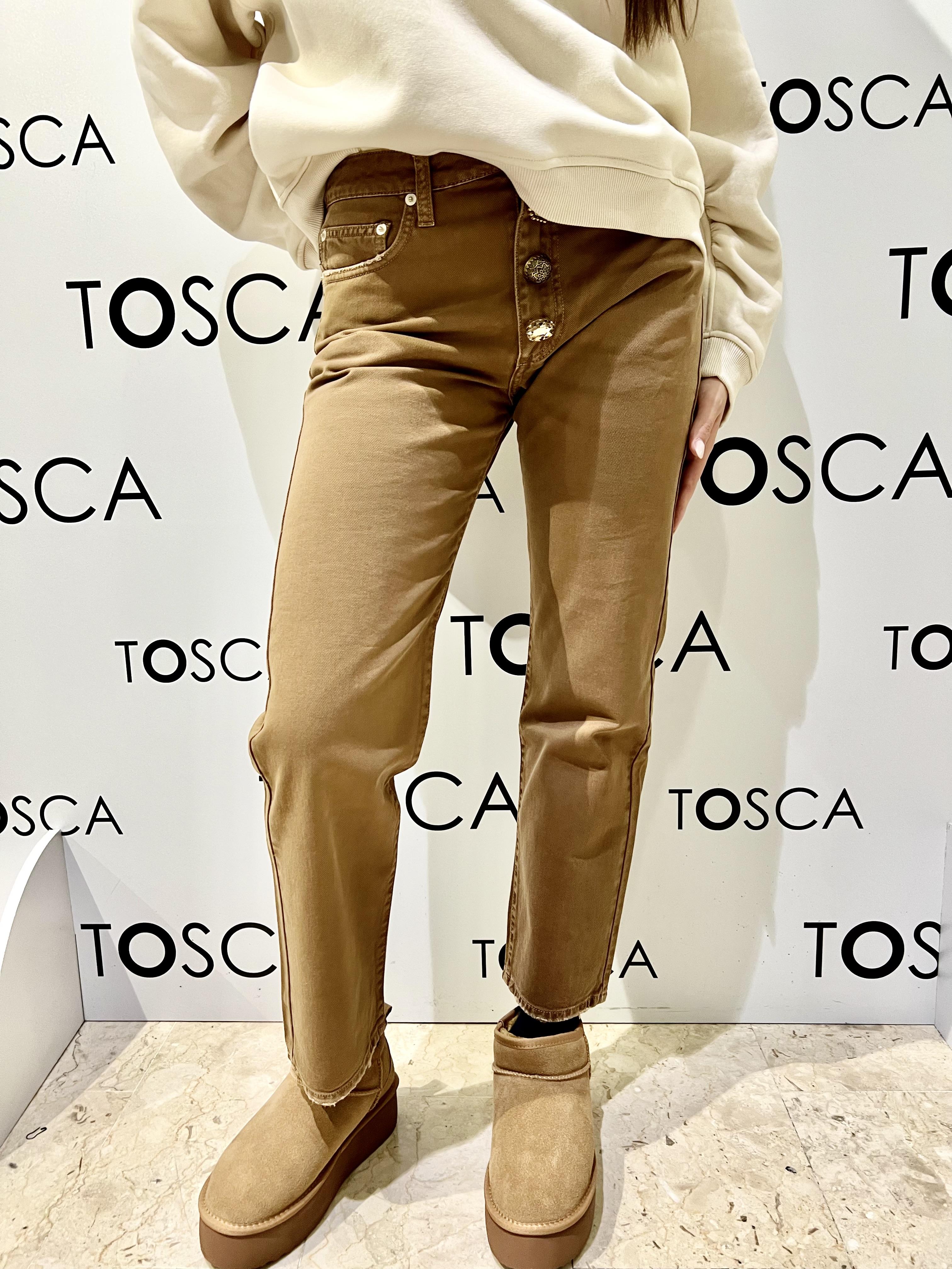 jeans zoe a vita media regular fit. modello cinque tasche DF5056SENAPE VICOLO