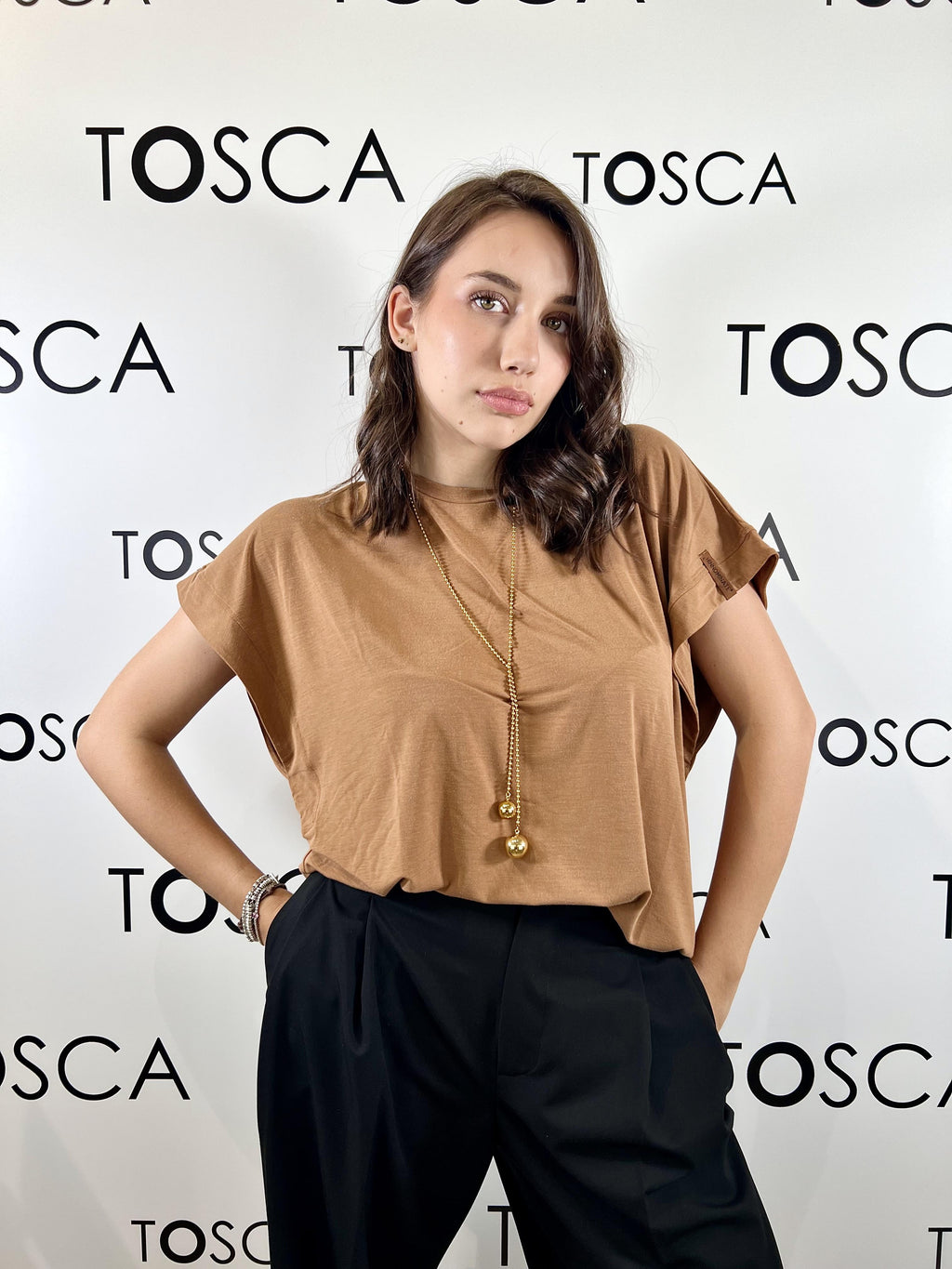 t-shirt in viscosa over hinnominate 
