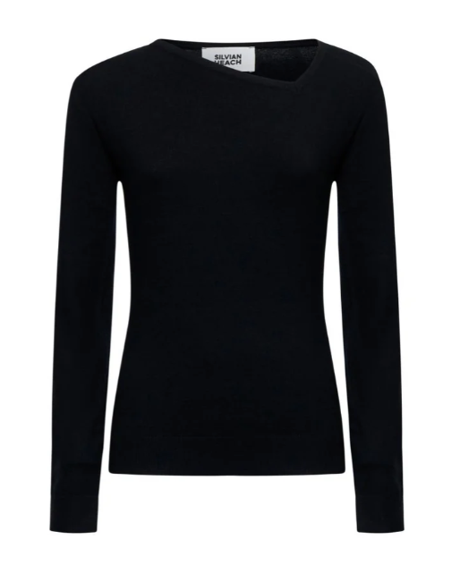 maglia a maniche lunghe silvian heach GPA25557TSNERO SILVIAN HEACH