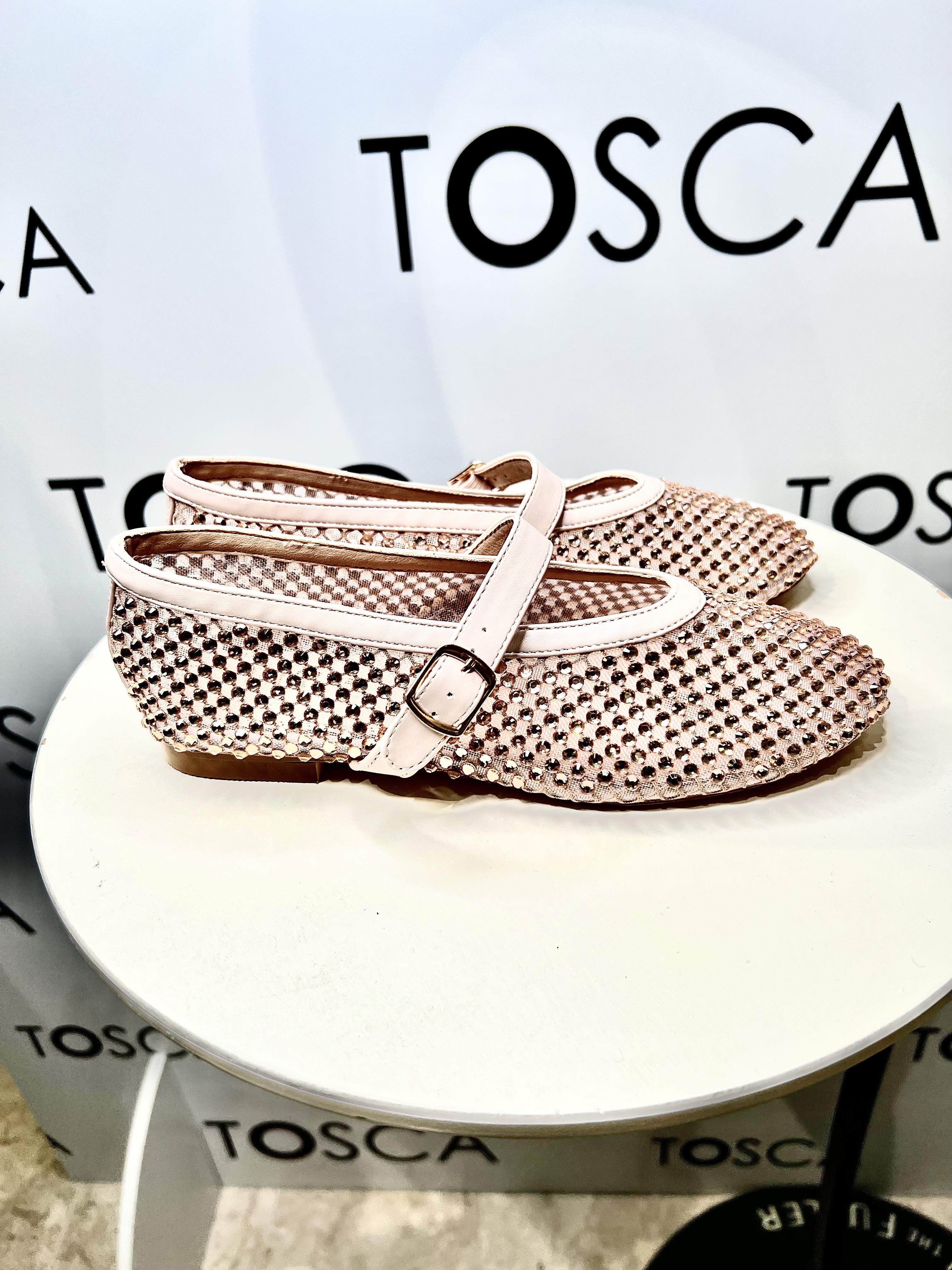 ballerine con strass GD398NUDE OVYÈ