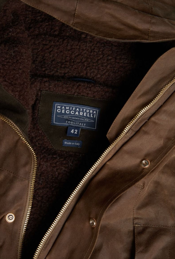 mountain jacket fleece lining 7003 WXDARK TAN MANIFATTURA CECCARELLI
