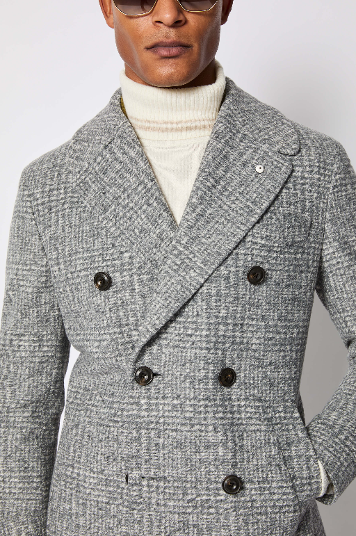 cappotto doppiopetto con martingala 7453557121 LBM 1911