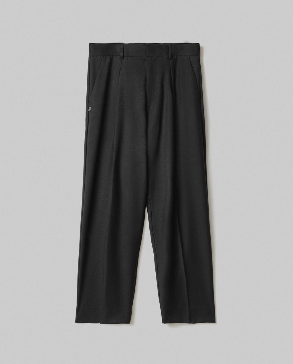 pantalone formale in twill nero hinnominate 