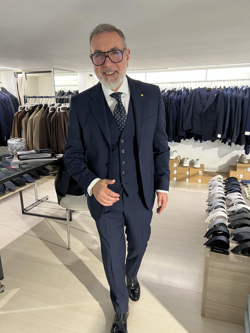 abito con gilet fresco lana alessandro gilles 