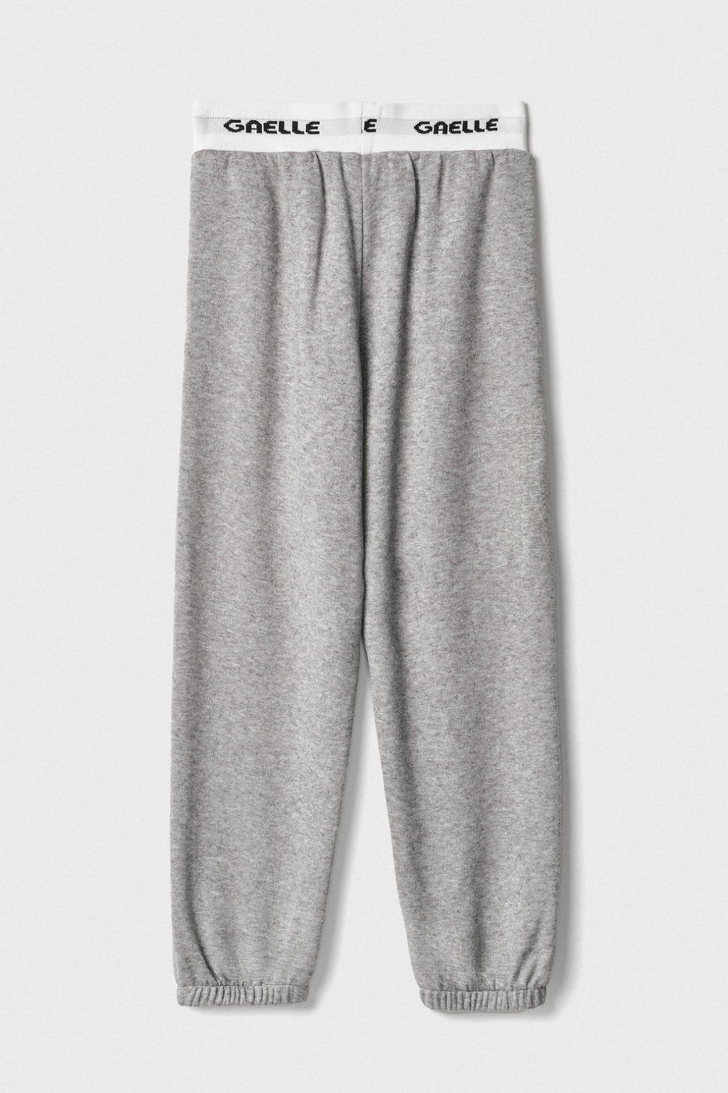 pantalone in maglia con smacchinato in vita grigio ferro gaëlle paris 