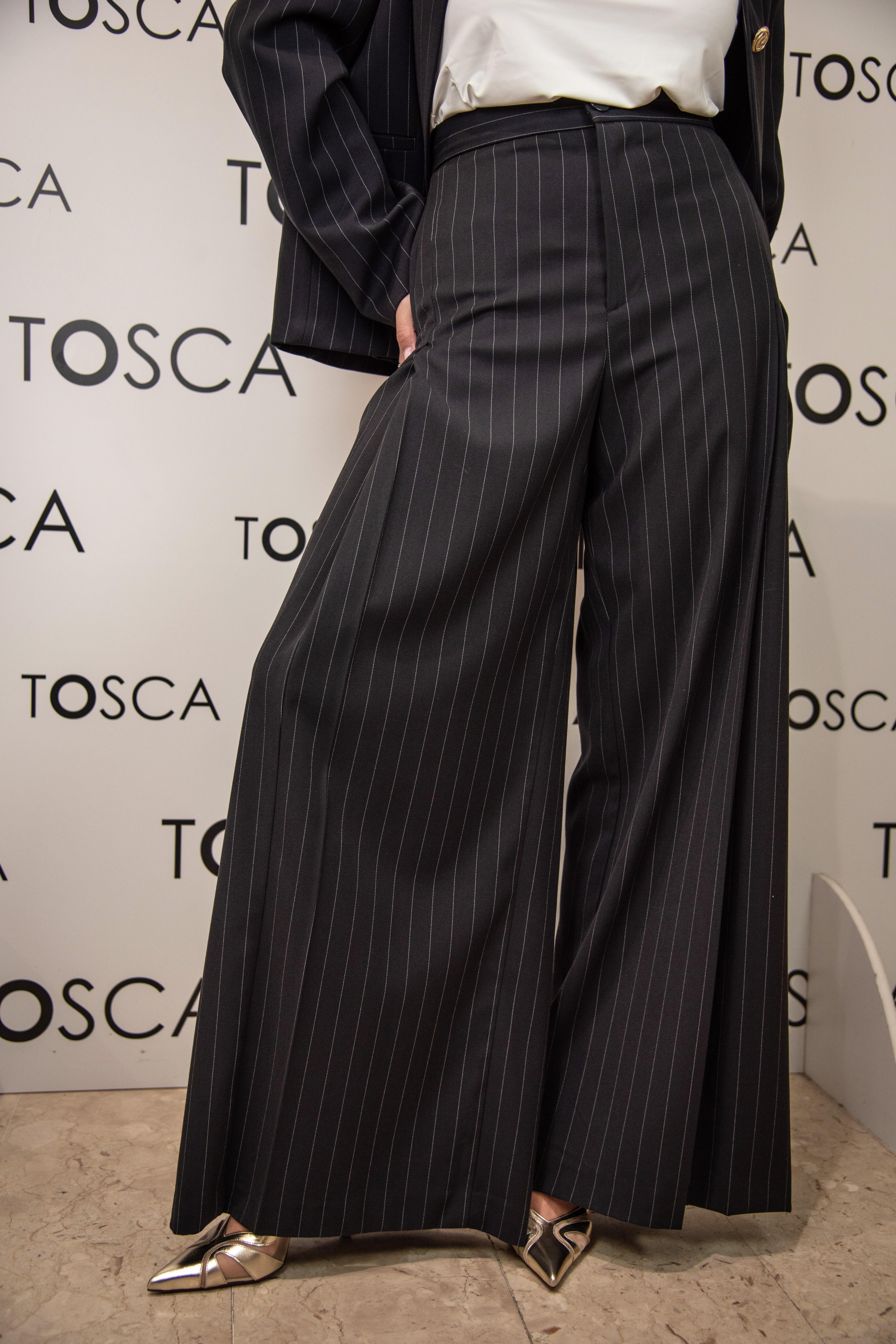 pantaloni gamba dritta vicolo TAB1112BLU VICOLO