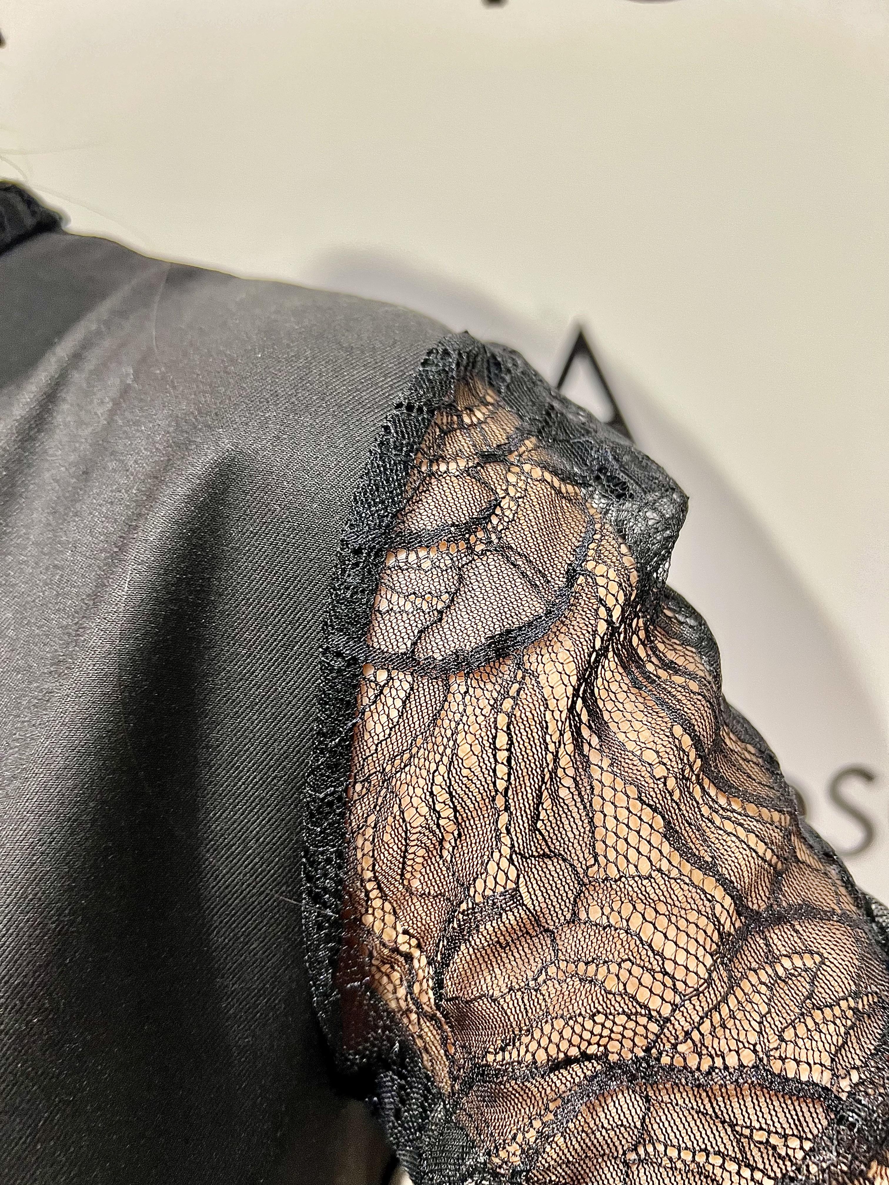 abito con pizzo F36X1155-35406NERO SOUVENIR