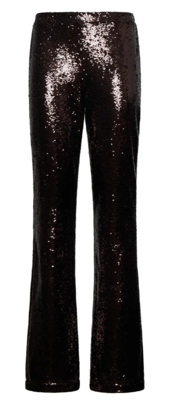 pantaloni svasati con paillettes  silvian heach GPA25522PAMARRONE SILVIAN HEACH