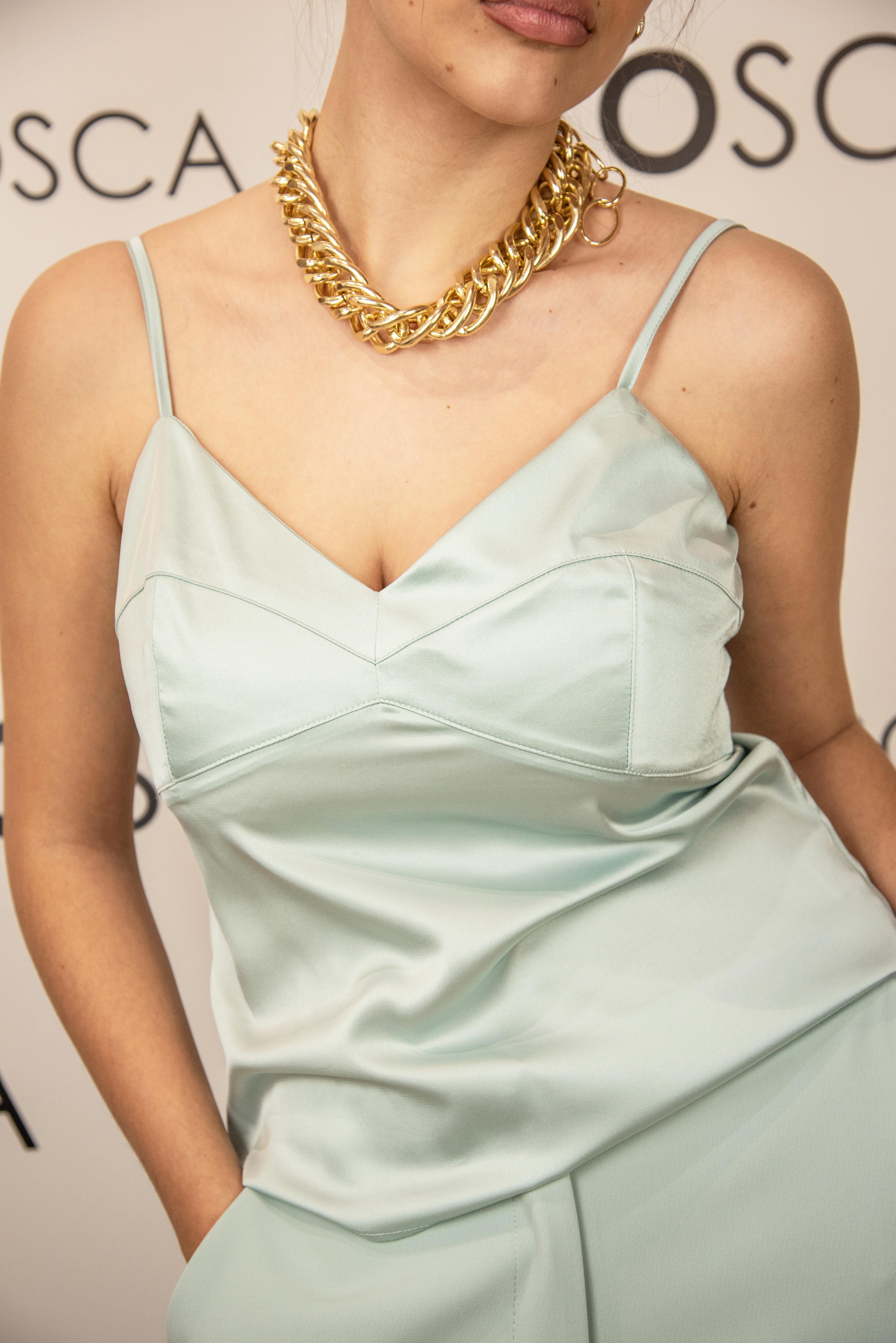 bustier in satin ferrone S23XBFMAGESANICE FERRONE
