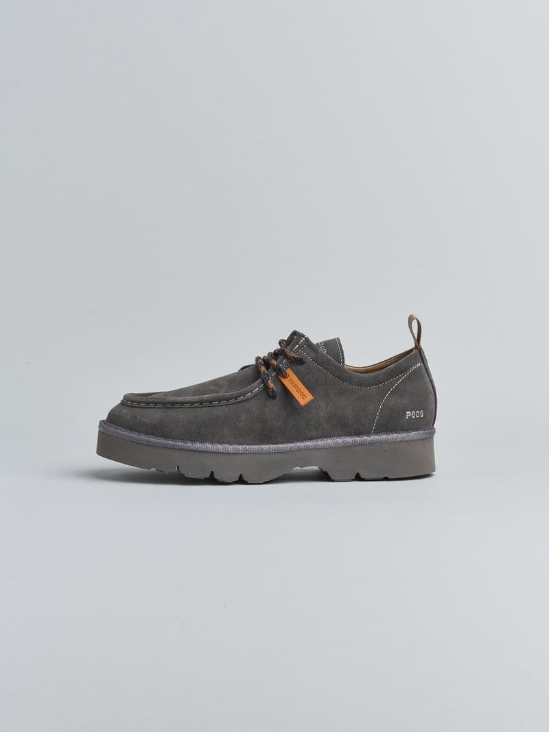 scarpa allacciata p009 uomo in camoscio foderato in microfibra antracite P09 LACE-UP SHOESUEDE MICROFIBRE LININGANTHRACITE PANCHIC