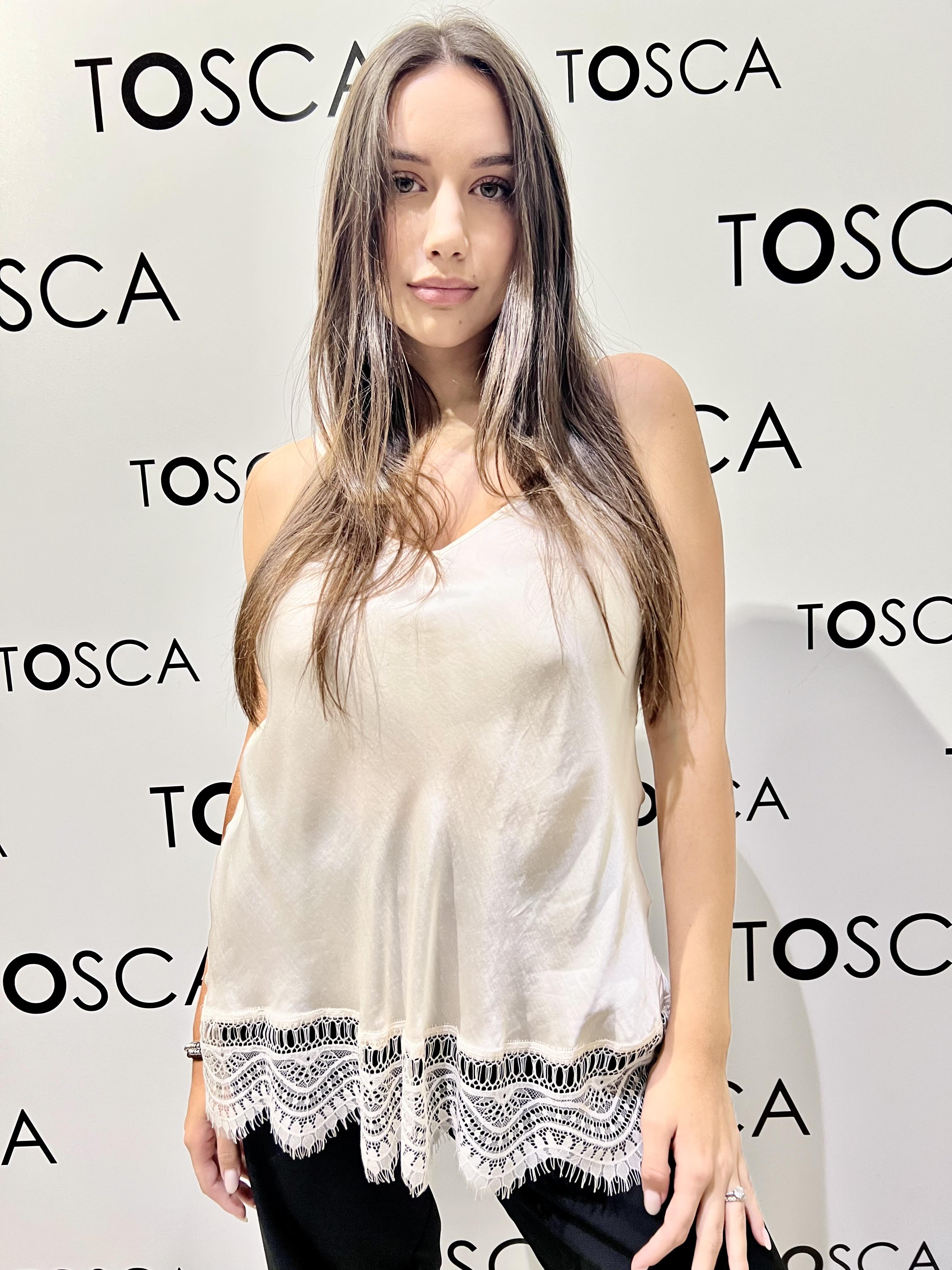 top con pizzo souvenir S38M0539-33217JQBURRO SOUVENIR