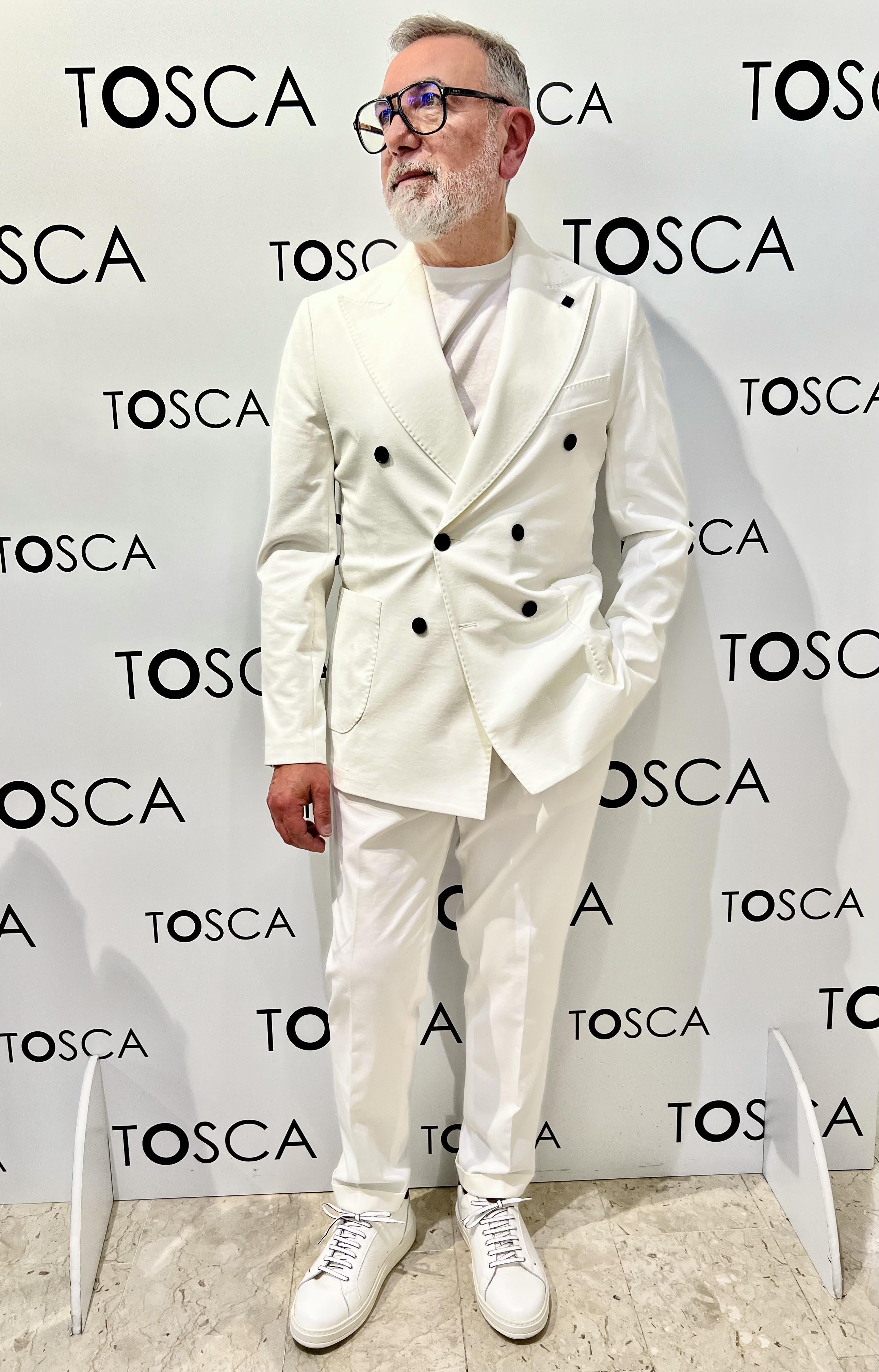 Giacca Doppiopetto in punto milano  Outfit S2S5CT00G003BIANCO OUTFIT