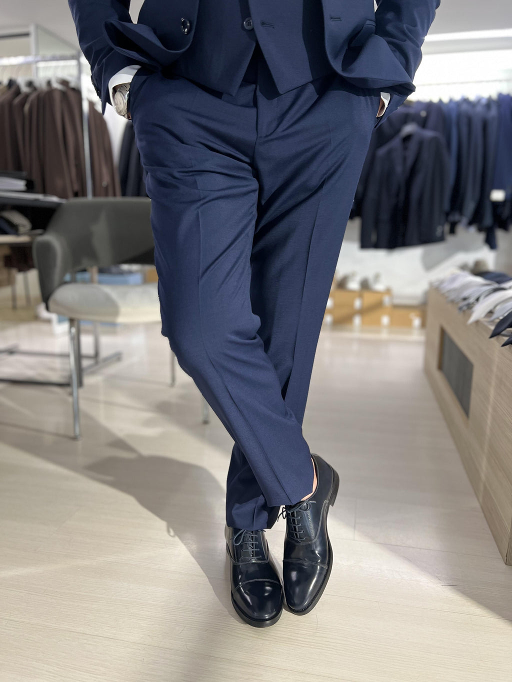 abito con gilet fresco lana alessandro gilles 