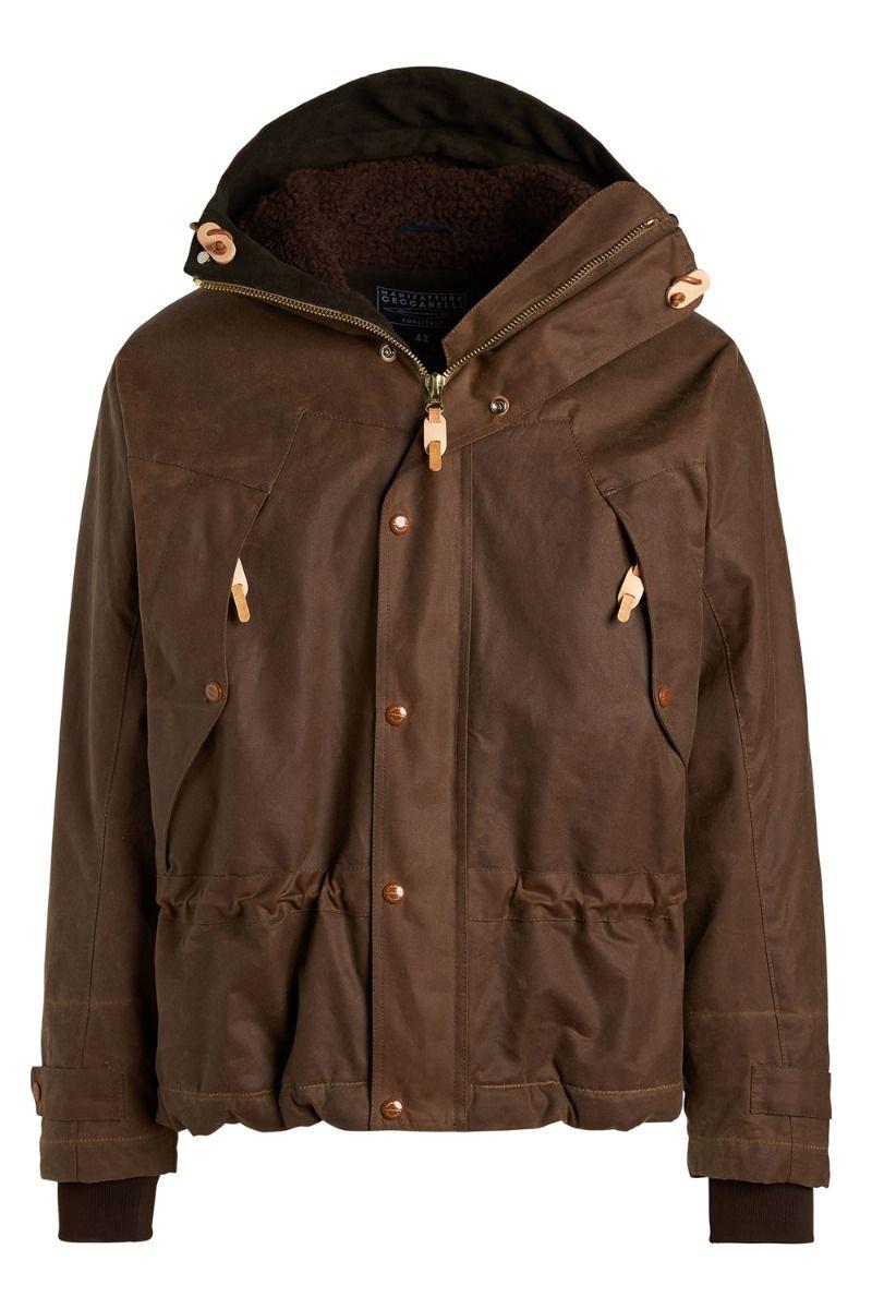 mountain jacket fleece lining 7003 WXDARK TAN MANIFATTURA CECCARELLI