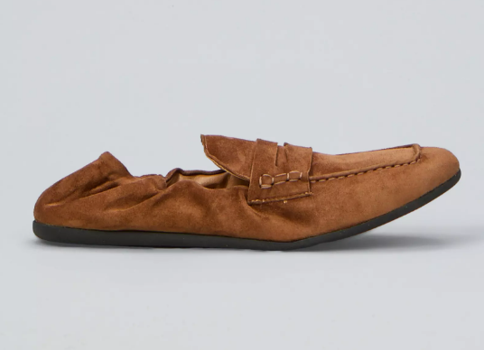 mocassini in camoscio con elastico dietro AT340CAMMELLO OVYÈ